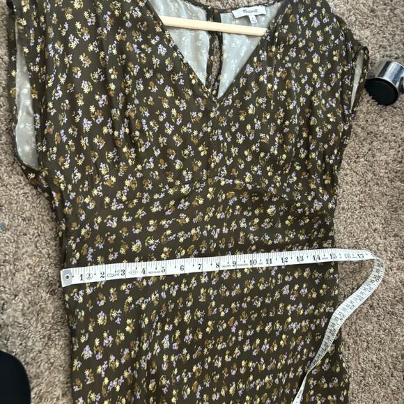 Madewell Women’s Wide V-Neck Midi Slip Dress Ditsy Floral Babydoll Soft Girl 8 - Picture 12 of 16